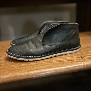 Marsèll Black Leather Slip On Ankle Shoes EU 38 Italy Avant Garde soft